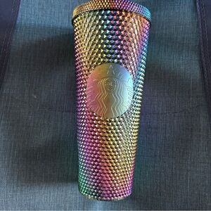 Starbucks 24oz Venti Tumbler Oil Slick Stud Studded EUC